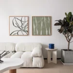 Nordic Original Wood Abstract Geometry Decorative Painting een Fre Modern Color System Living Room Bedroom Combination Ha...