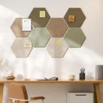 Pin Boards for Walls Hexagon Aesthetic Home Decor Picture Board Acoustic Panels Set for Photo Card DIY Crafts Display Home