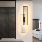 2025 Modern Square Design Living Room Wall Lights Interior Right Left Led Wall Lamps Golden Black Bedroom Decor Lighting Fixture