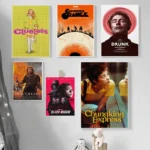 A Clockwork Orange/Gone Girl Movie Poster Retro Cult Classic Film Print Wall Art Unframed Set Vintage Horror Thr Poster Man Cave