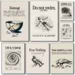 Home decor Life attitude quotes Poster HD art sticky wall waterproof home living room bedroom bar aesthetic decoration