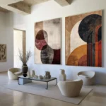 Abstract Geometric Canvas Painting For Office Living Room Home Decor Vintage Poster Wall Decor Minimalist Canvas Wall Art Mural