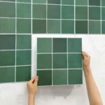 10pcs 3D Decorative Tile Stickers, Self-adhesive 3D Wall Stickers for Kitchen and Bathroom, Water Mold Resistant, 30x30cm