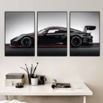 3Pcs Vintage Industrial Style Car Series Poster Gt3rs Art Poster Canvas Painting Wall Prints Picture Living Room Home Decor